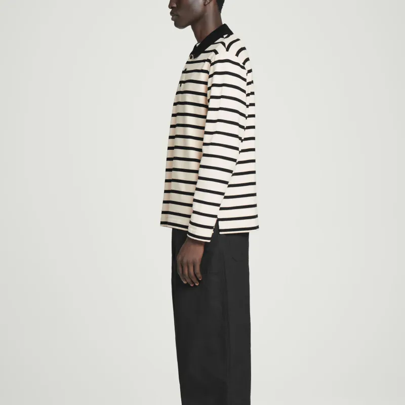 COS Polo Shirt Men's Beige/Black-3
