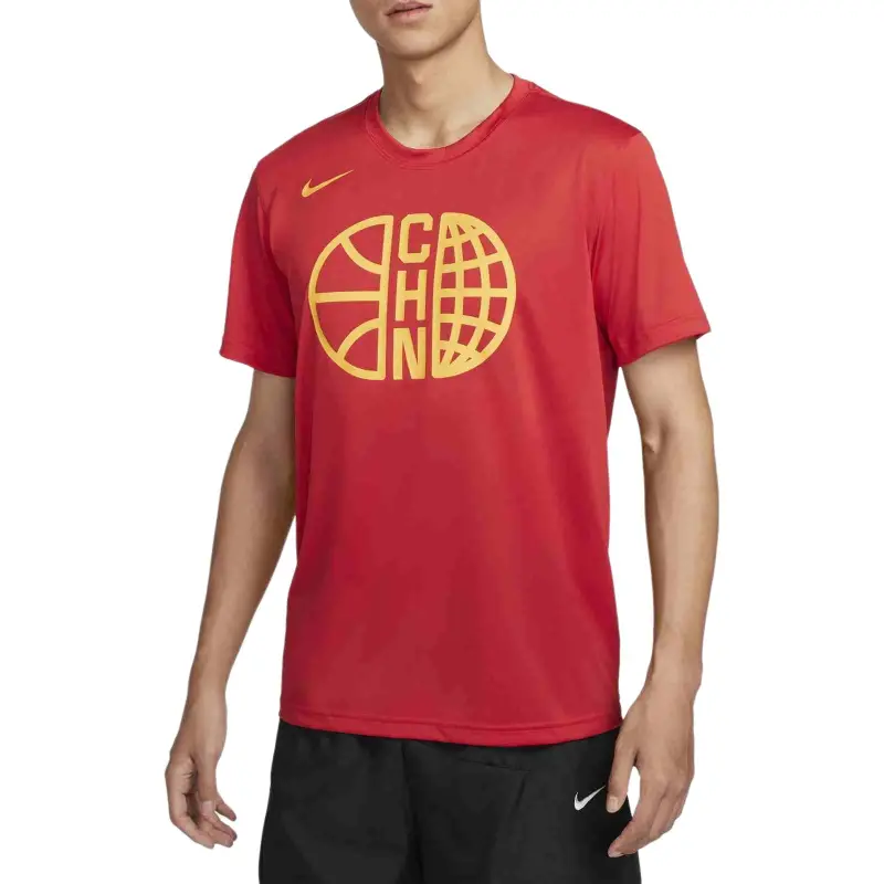 Nike T Shirt Men's Comet Red/Comet Red/Travel Yellow-2