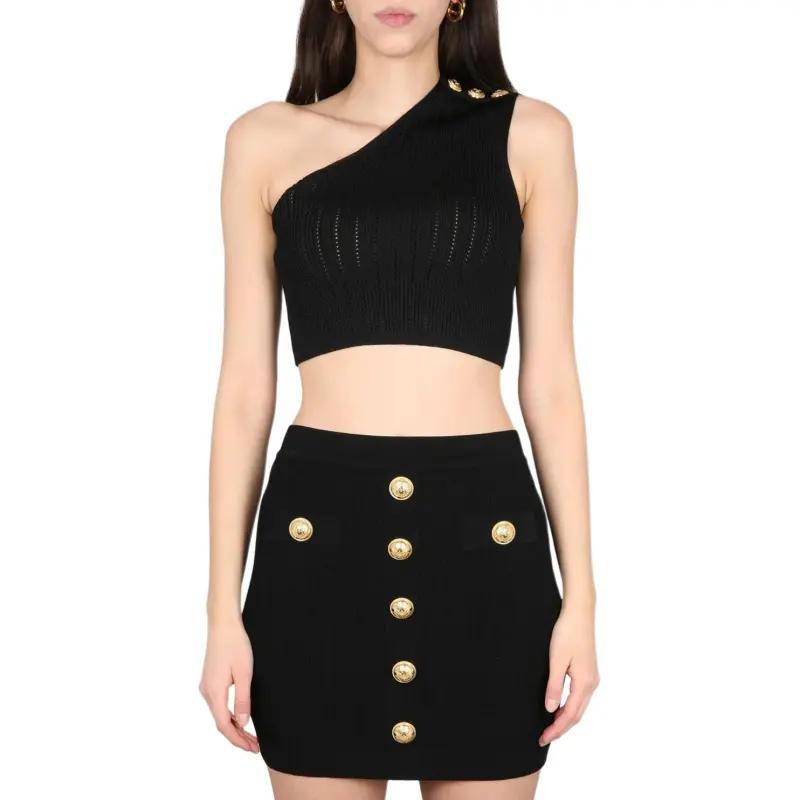 BALMAIN SS23 Tank Top Women's Black-2