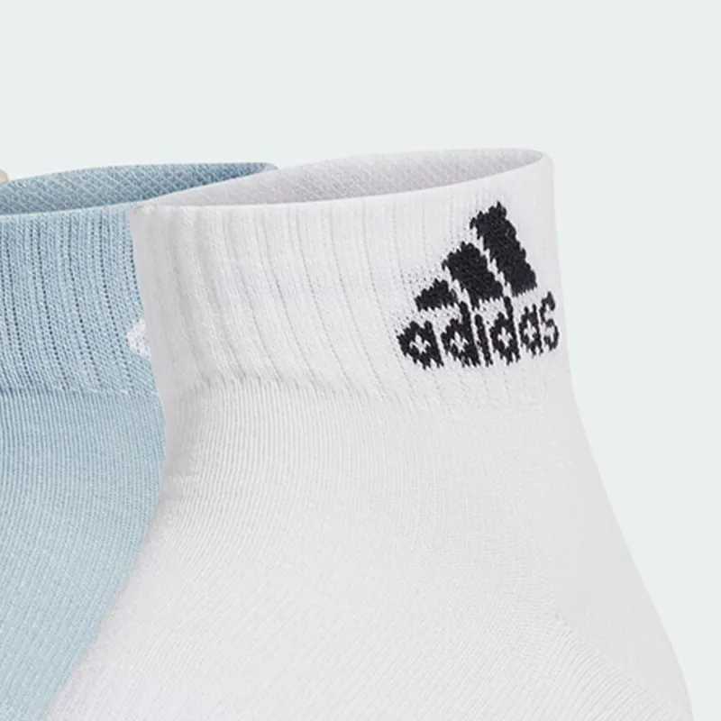 Adidas Ankle Socks Unisex 3 Pack White/Blue/Light Gray-1