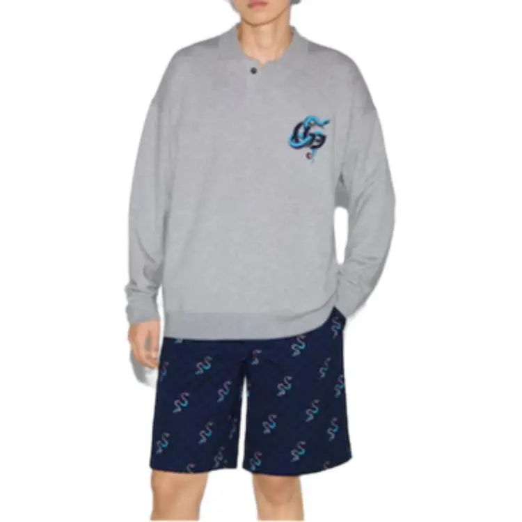 GUCCI SS25 Sweatshirt Men's Heather Gray-2