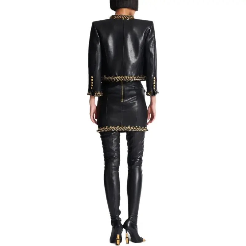 BALMAIN Chain Detailing Jacket-2