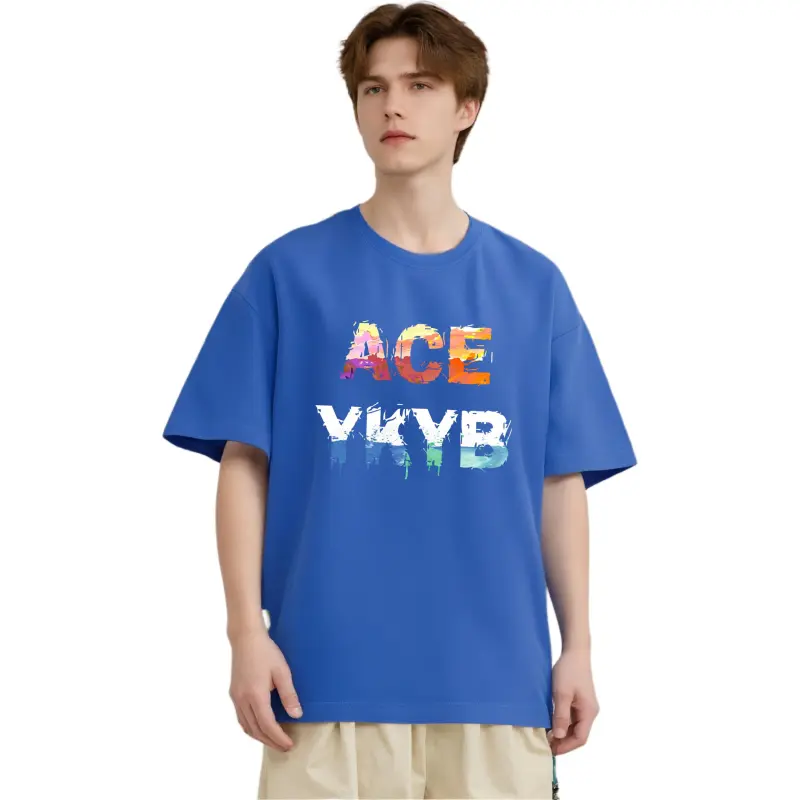 YK&YB T Shirts Unisex Royal Blue-3