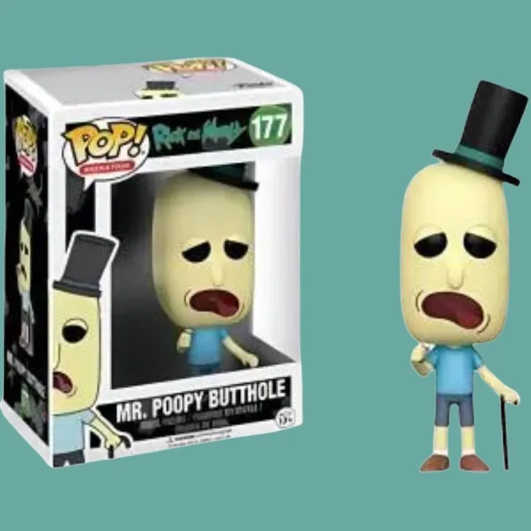 Funko POP! Collection Animation Rick And Morty Mr. Poop Hole Chibi Figures-2