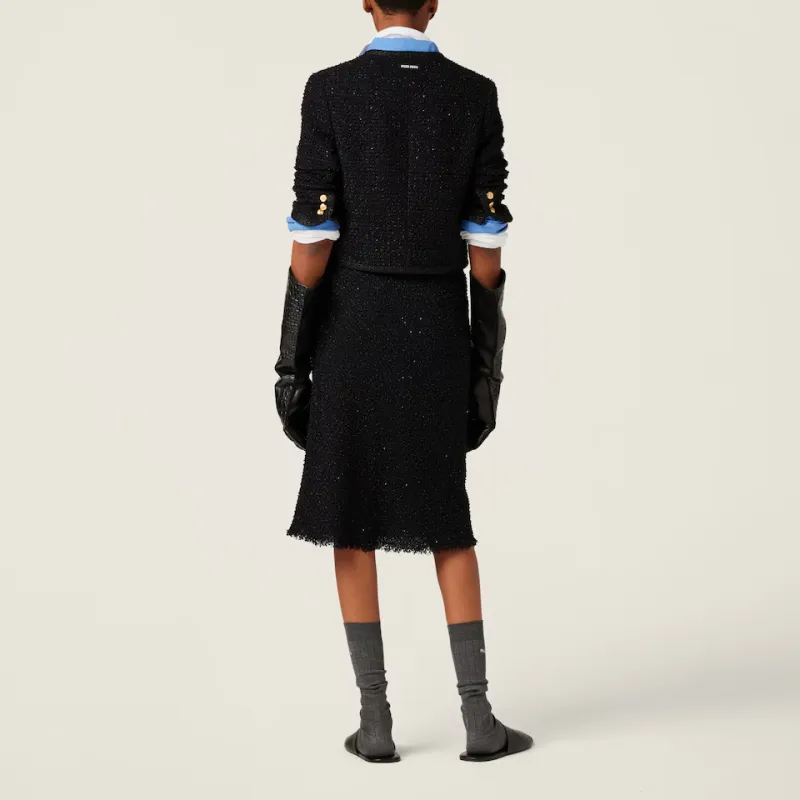 MIU MIU Button Up Cropped Jacket-2