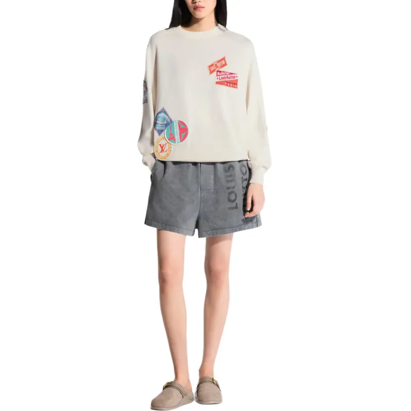 LOUIS VUITTON Travel Patch Cashmere Pullover-2
