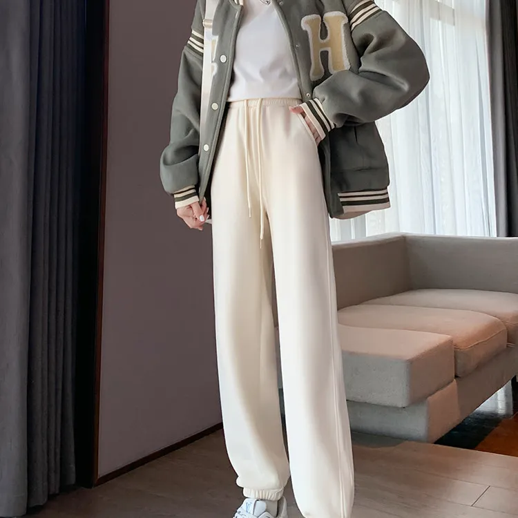 Tonlion Casual Pants Women's Milk White-1
