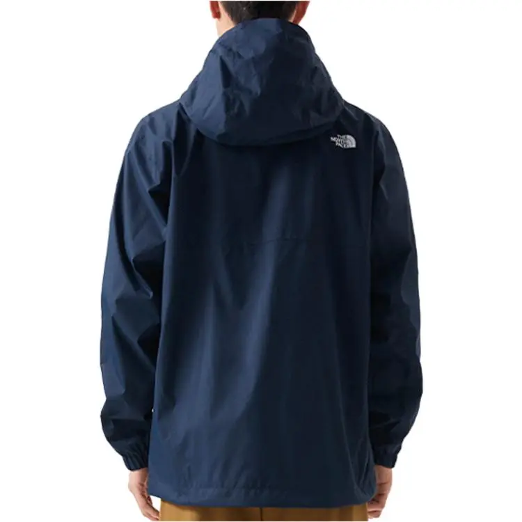 THE NORTH FACE City Outdoor Collection Outdoor Hiking Waterproof And Windproof Windbreaker Jacket Men's Navy Blue-3