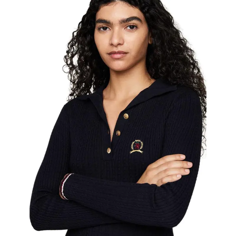 Tommy Hilfiger Long Sleeved Dress Women's Navy Blue-2