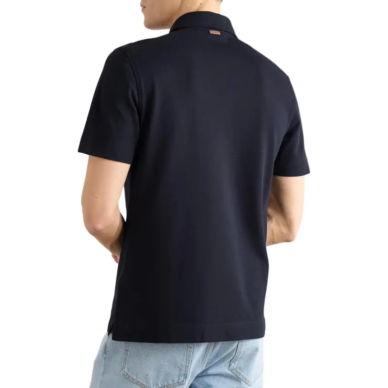 Zegna Short Sleeved Straight Hem Polo Shirt-2