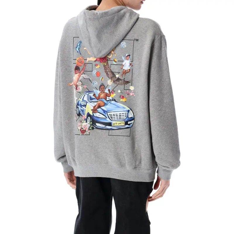 OFF WHITE Fresco Harrow Regular Hoodie-1