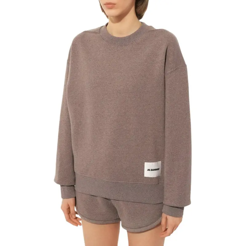 JIL SANDER Sweatshirt Men's Brown-3