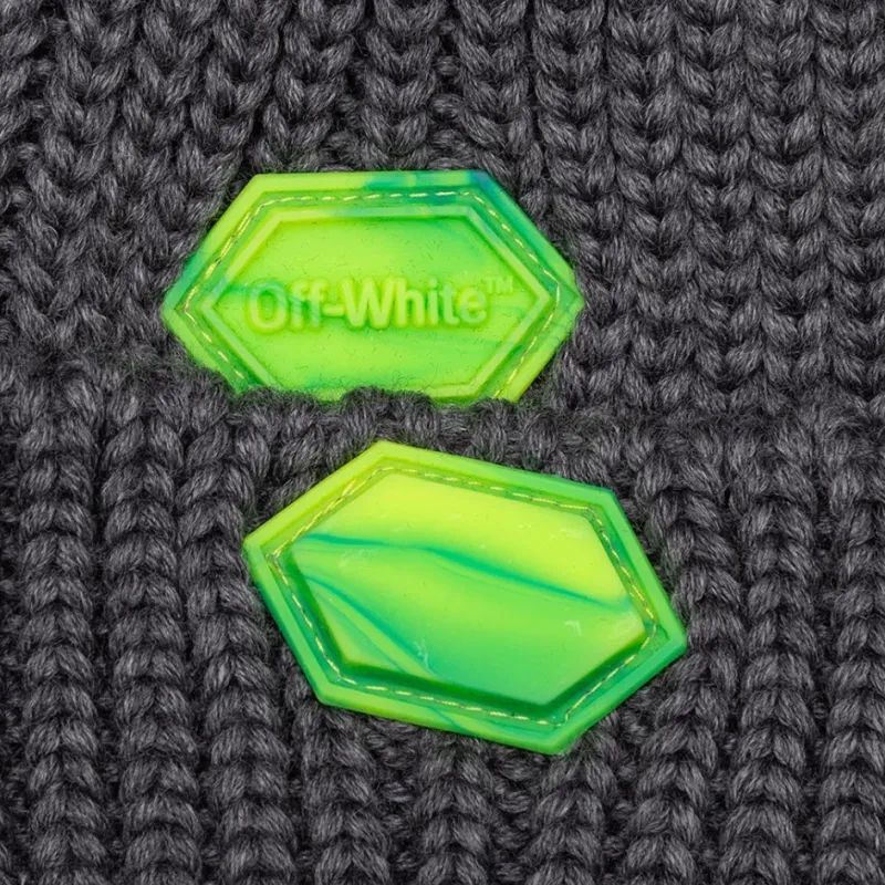 OFF WHITE Wool Beanies Men's Gray-2