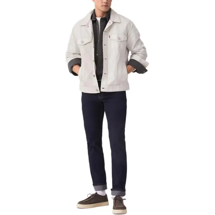 Levi’s Jackets Coats Men's Gray White-3