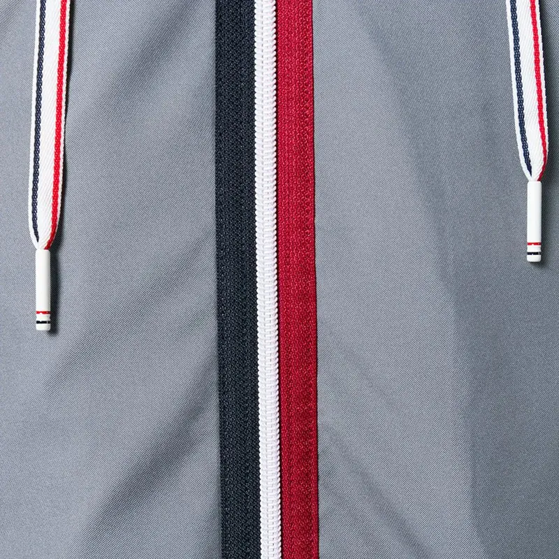 THOM BROWNE Trench Coats Men Gray-2