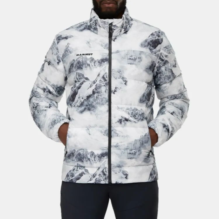MAMMUT Whitehorn IN Down Jacket Unisex High Mountain White/Black With Free Necklaces-2