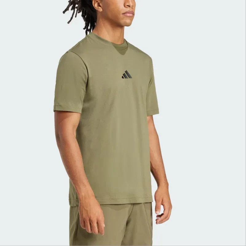 Adidas ESSENTIALS T-Shirt Men's Olive Layer-3