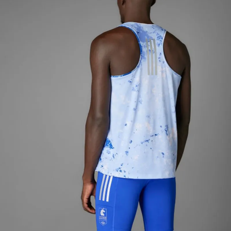 Adidas Free Shipping With AdiClub Boston Marathon® 2025 Allover Print Tank Top-2