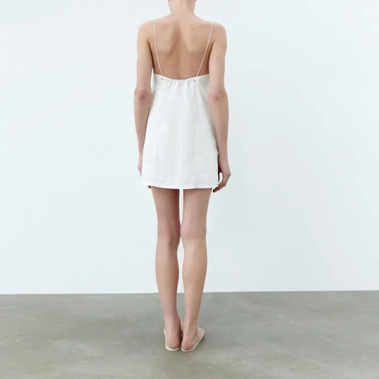 ZARA Slip Dresses Women's White-2