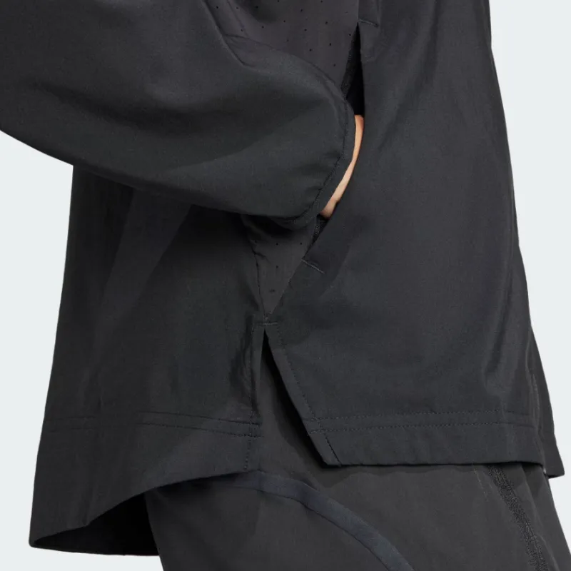 Adidas ESSENTIALS Adizero Essentials Jacket Jackets Coats Women's Black-4