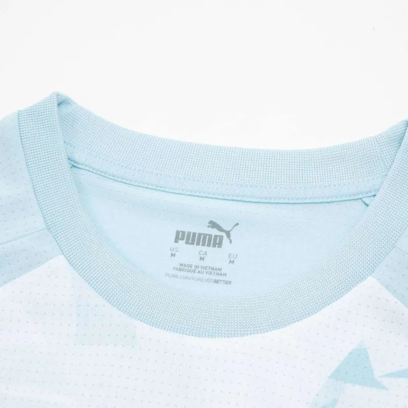 PUMA T Shirt Men's Silver Gray Lake Blue-4