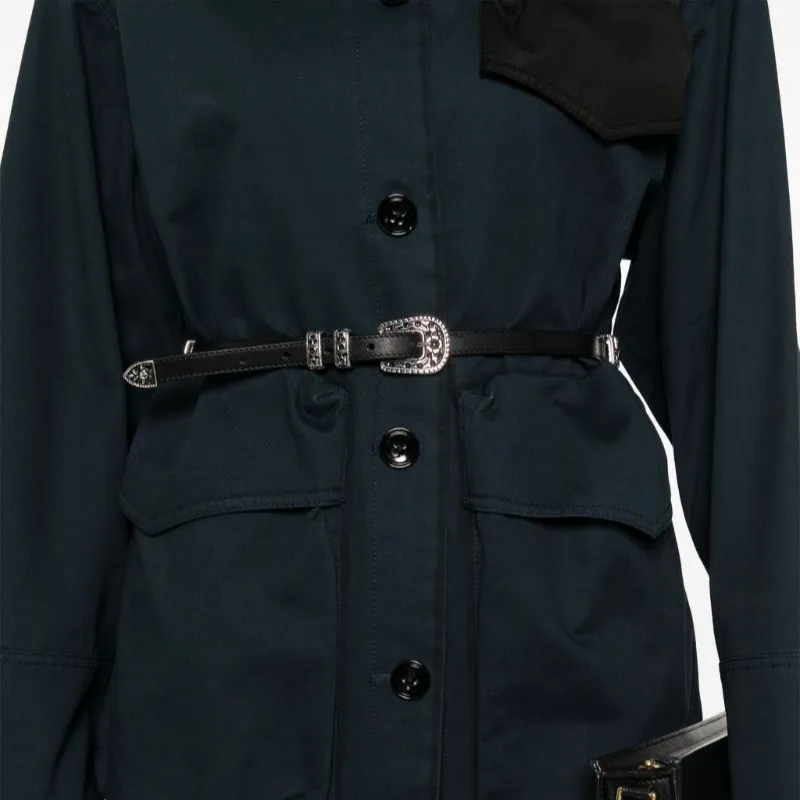 Dorothee Schumacher Belted Cotton Shirt Jacket-4