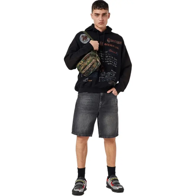 DIESEL Denim Shorts Men's Black-4