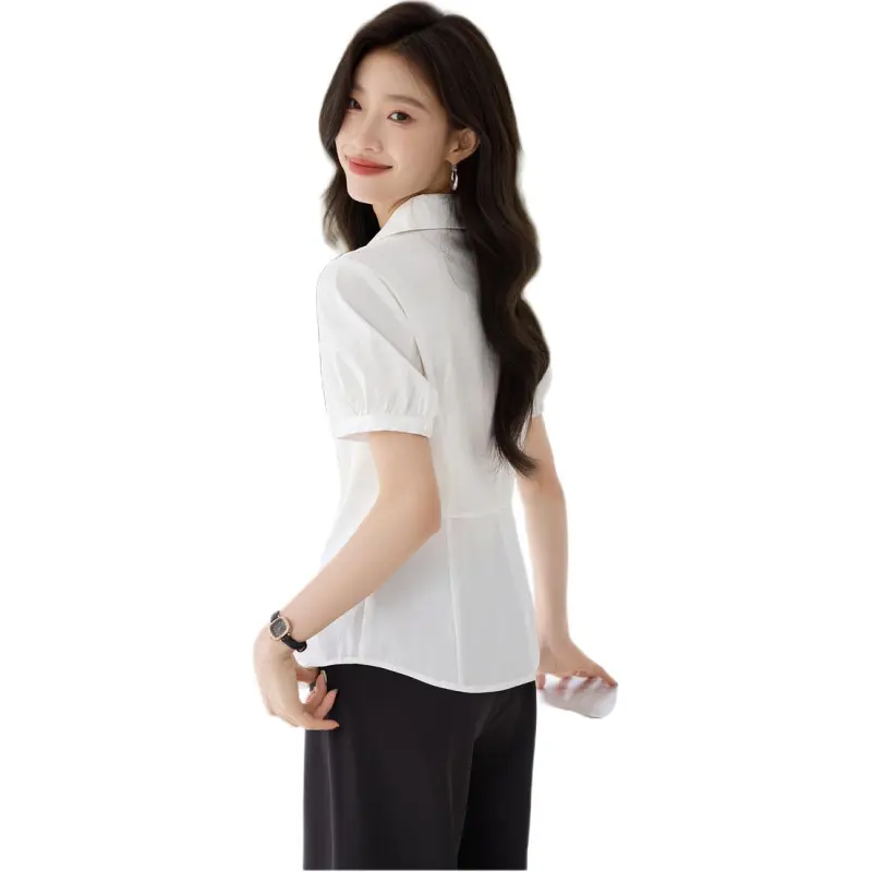 Mo Han Yi Mei Shirt Women's Pure White-1