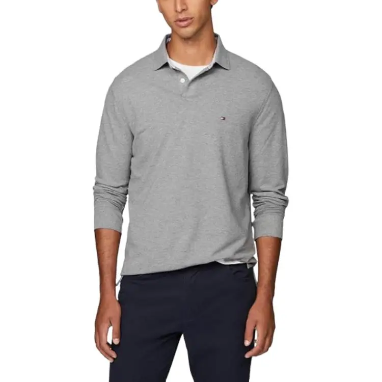 Tommy Hilfiger Polo Shirt Men's Gray-3