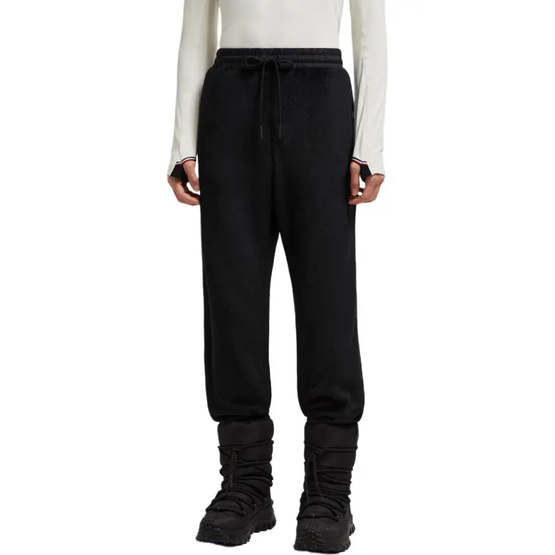 Moncler Knitted Sports Pants Unisex Black-1