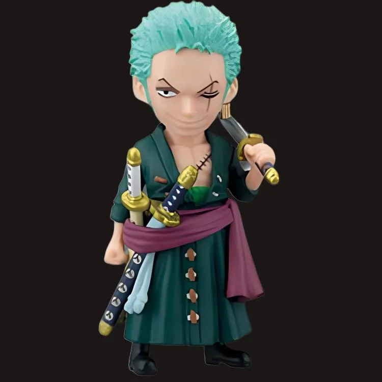 BANPRESTO Roronoa Zoro 15th Anniversary Collection Glass Factory, Ichiban Kuji, One Piece Prize, Zoro Chibi Figures-2