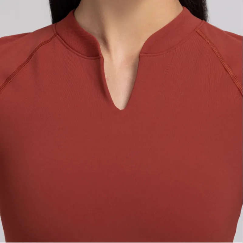 Lululemon Short Sleeved Dress Women's Orange-3