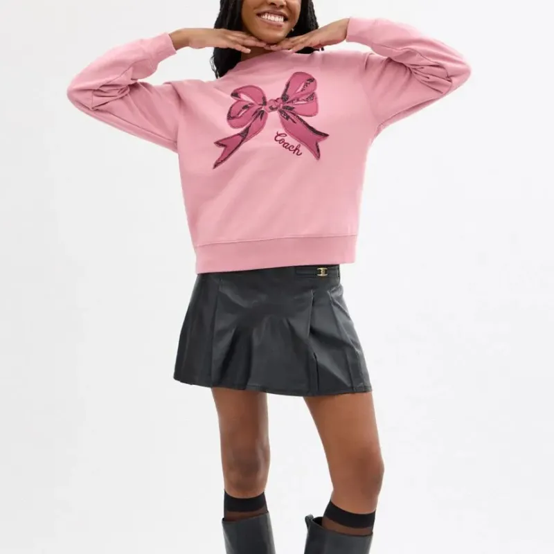 COACH FW24 Sweatshirt Women's Pink-1