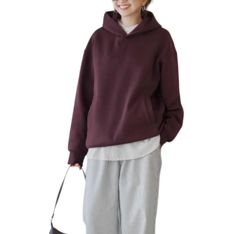 UNIQLO x Clare Waight Keller C Collection SS25 Sweatshirt Unisex Burgundy-1