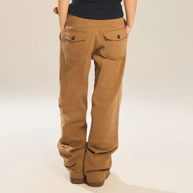 NSTNEW START Cargo Pants Unisex Light Brown-4