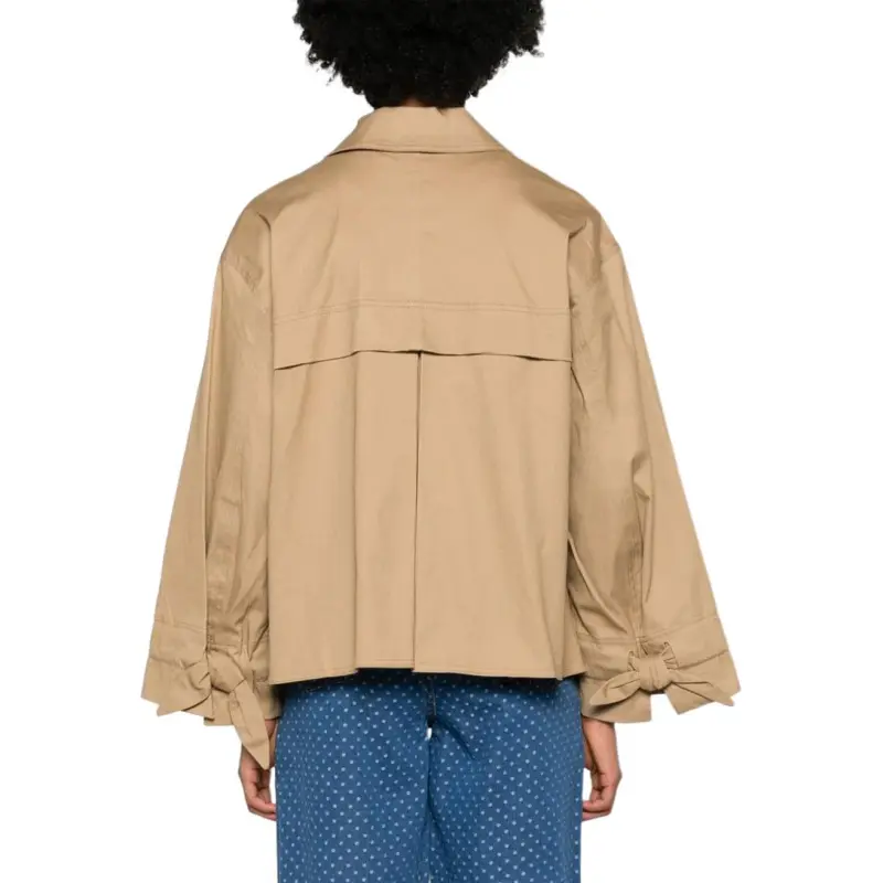 GANNI Herringbone Knotted Jacket-4