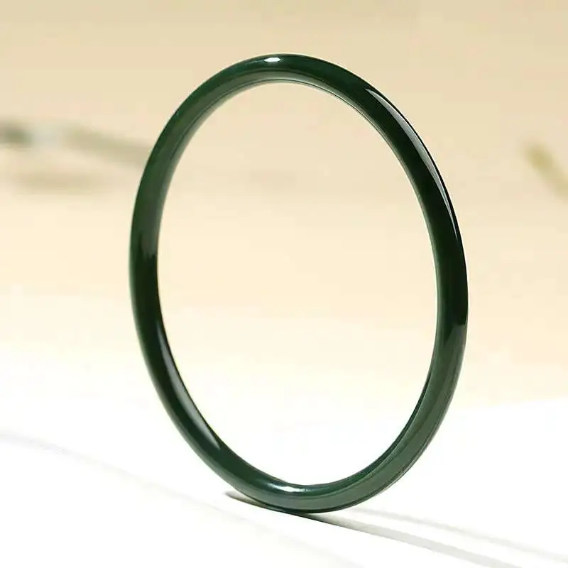 Grace Hetian Jade Bangles Green Jade Women's-6