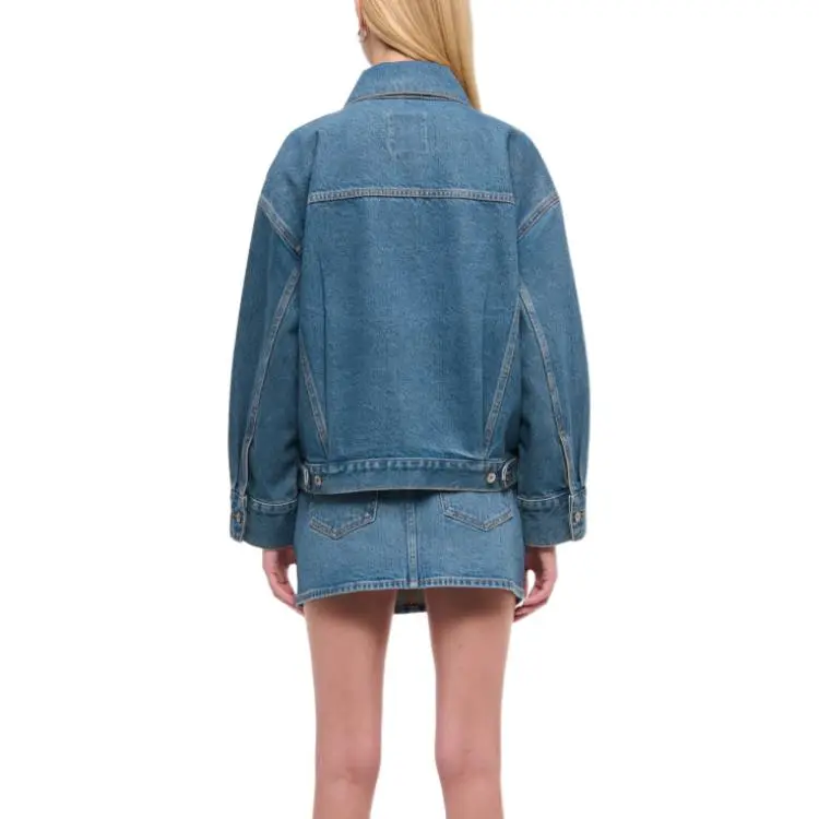 Abercrombie＆Fitch Denim Jacket Women's Blue-2
