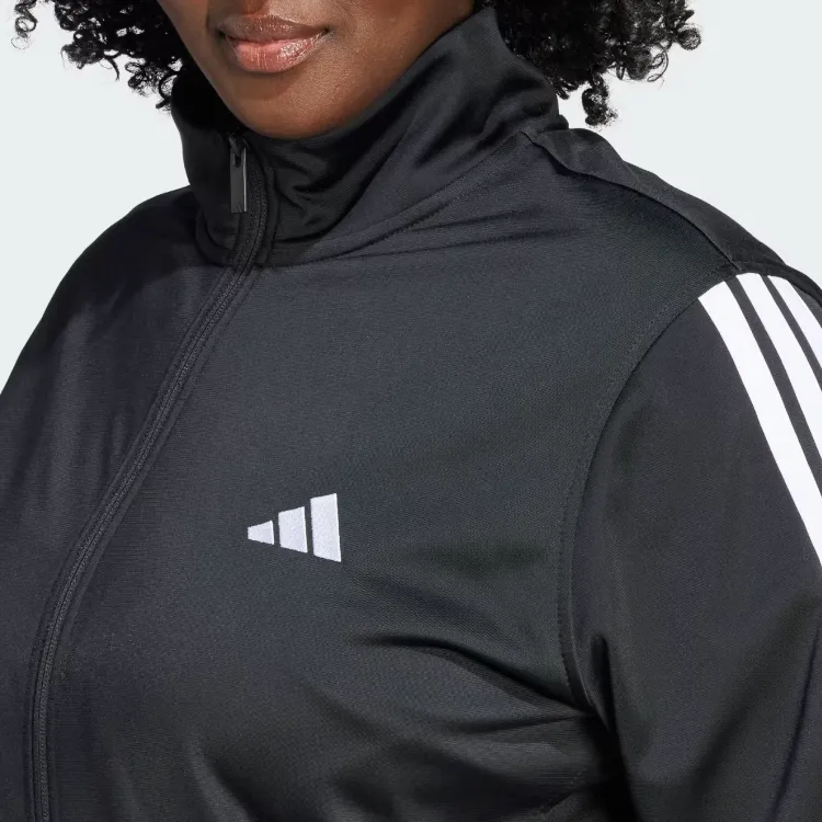 Adidas Free Shipping With AdiClub Tricot 3 Stripes Track Jacket Plus Size-3