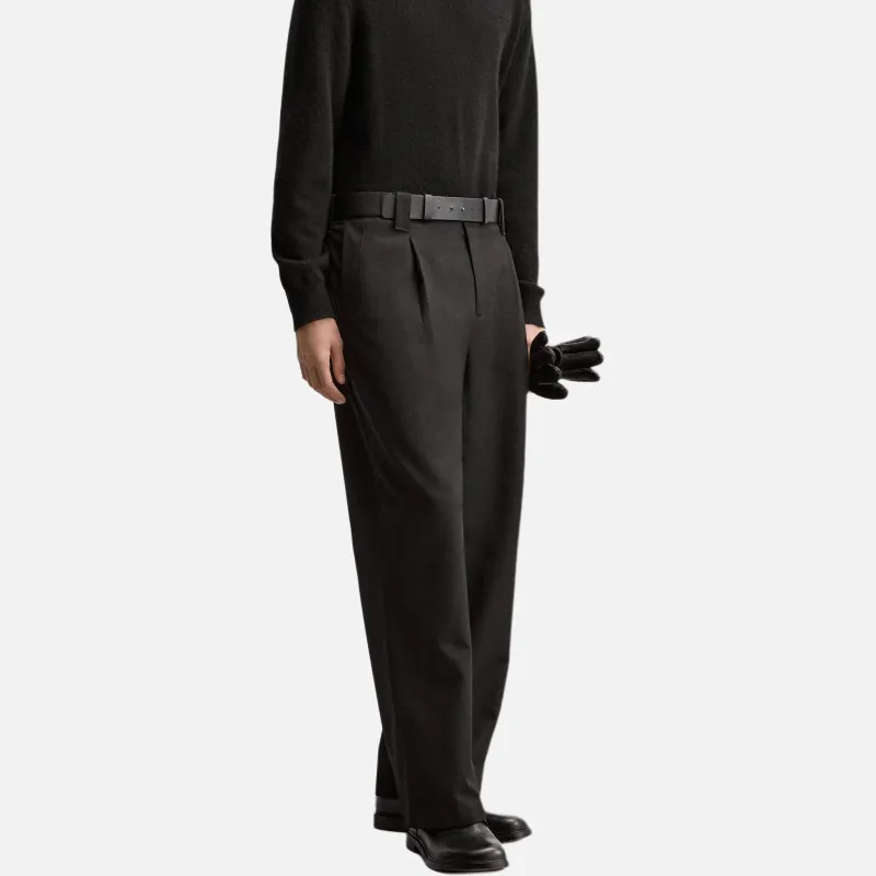 ZARA Casual Pants Men Black-4