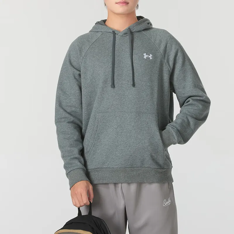 Under Armour Sweatshirt Unisex Gray, Comes With Necklace-3