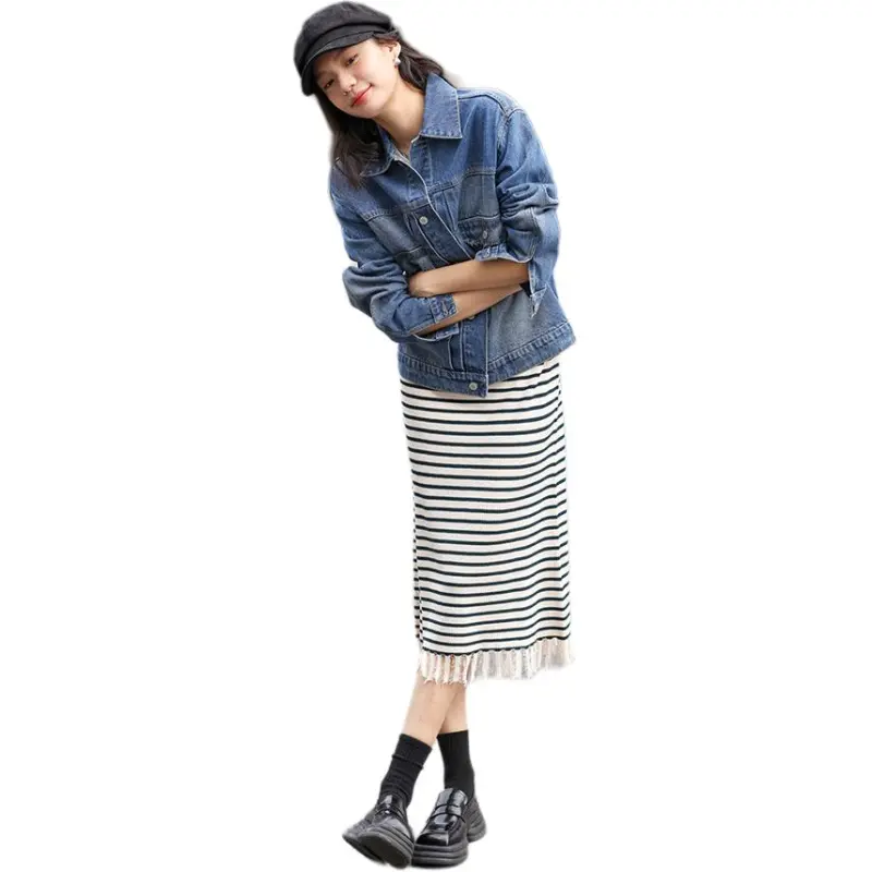 Demana Denim Jacket Women's Denim Blue-5