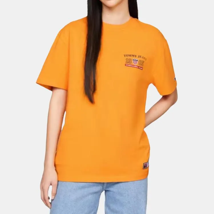 Tommy Hilfiger International Games Logo T Shirt T Shirt Unisex Yellow-2
