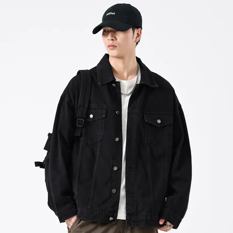 VALKOMM Denim Jacket Unisex Black-4