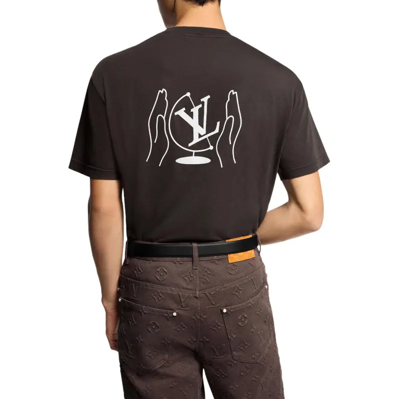 LOUIS VUITTON Washed Printed Cotton T-Shirt-2