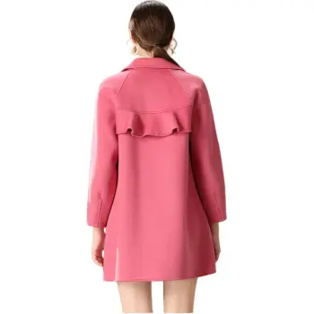 FENHONGMALI Coats Women's Pink