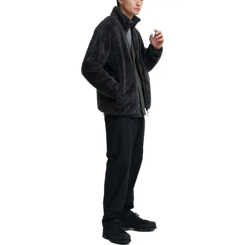 UNIQLO Velvet feel Coat Unisex Dark Gray-2