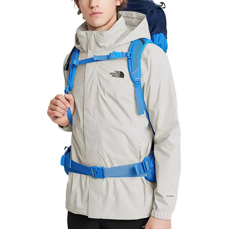 THE NORTH FACE Waterproof And Breathable Windbreaker Jacket Men's Gray-2