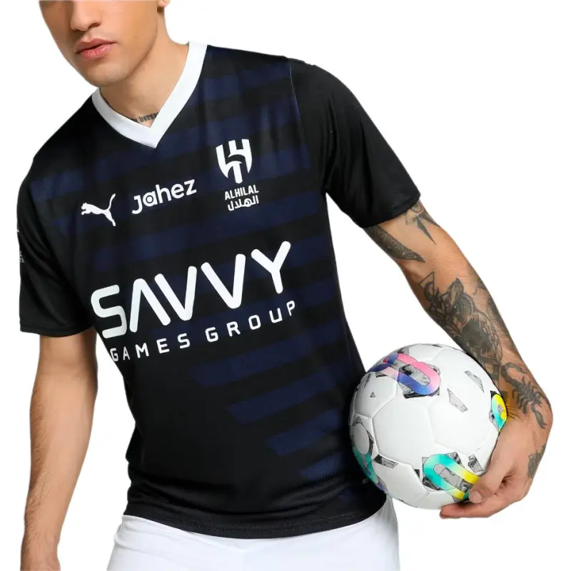 PUMA Al Hilal Saudi F.C. Neymar Jr. Soccer Jersey Men's Black-2
