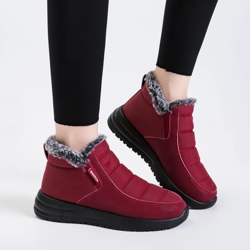 Warrior Warrior Warm Short Mid Calf Snow Boots Women's-6